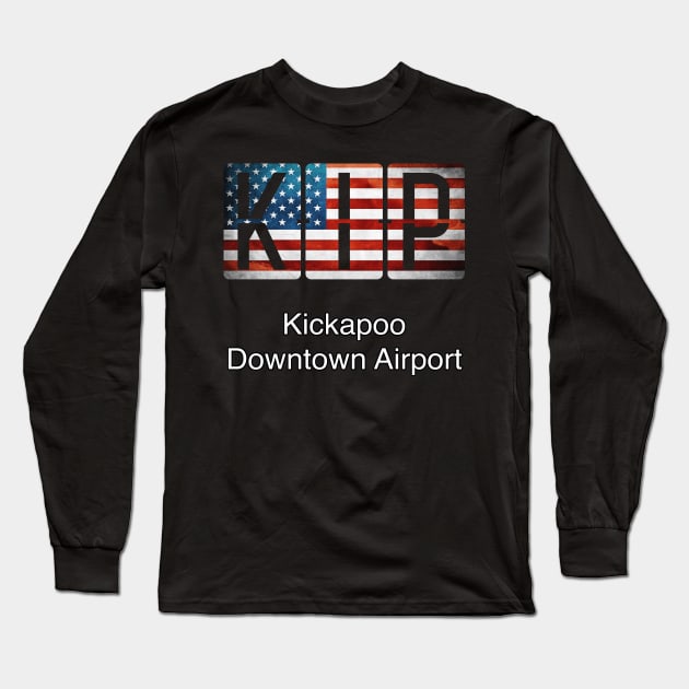 KIP Kickapoo Downtown Airport Long Sleeve T-Shirt by Storeology